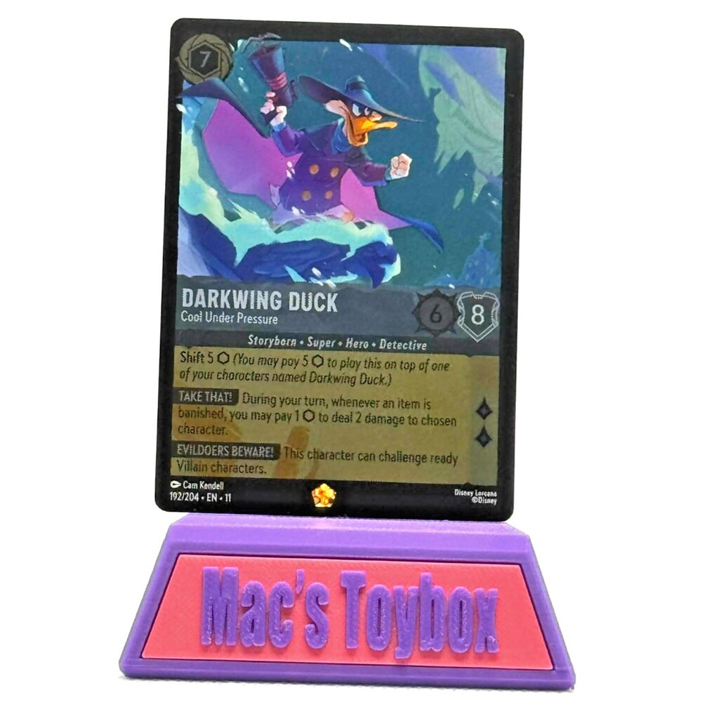 Lorcana Winterspell Darkwing Duck 192/204 Legendary TCG NM